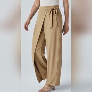 HALARA Tan Wide Leg Women's Pants